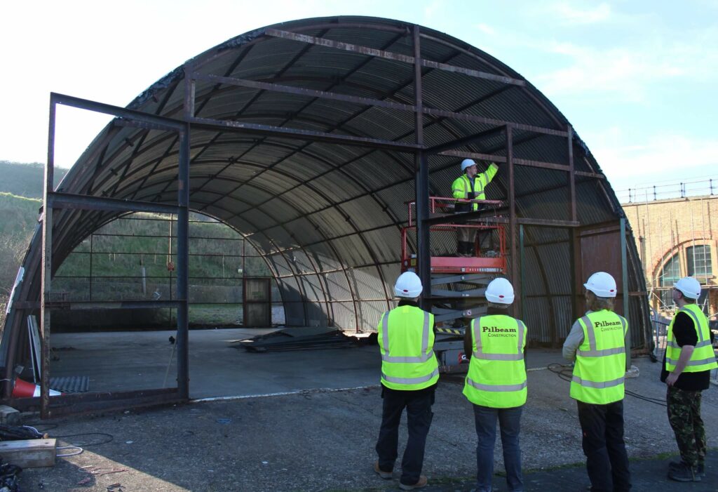 A construction project in progress